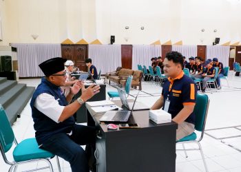 Kegiatan uji sertifikasi kompetensi bidang konstruksi di ITN Malang. (Foto/Dok. ITN Malang)