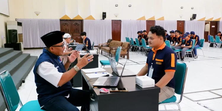 Kegiatan uji sertifikasi kompetensi bidang konstruksi di ITN Malang. (Foto/Dok. ITN Malang)