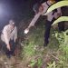 Polisi melakukan olah TKP duel carok di Dampit. Foto: Polres Malang
