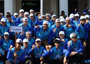 Pelepasan kontingen Kota Malang menuju ajang POPDA-PEPARPEDA Jatim. (Foto/dok. Prokopim Setda Kota Malang)