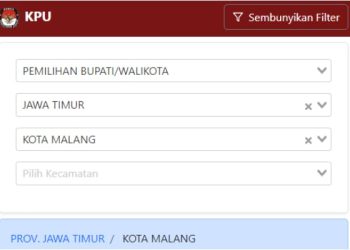 Cara cek hasil hitung cepat Pilkada 2024 versi KPU berdasarkan perhitungan sementara di masing-masing TPS. /Foto: Tangkapan layar website pilkada2024.kpu.go.id.
