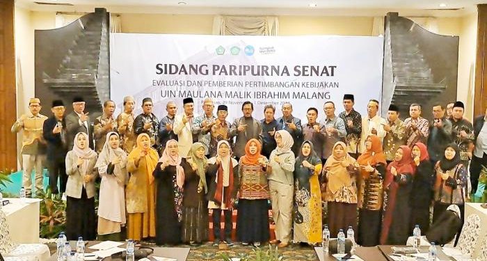 UIN Malang gelar rapat paripurna senat yang membahas target masa depan dan evaluasi kebijakan. /Foto: Dok. UIN Malang.