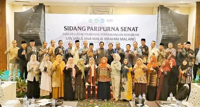 UIN Malang gelar rapat paripurna senat yang membahas target masa depan dan evaluasi kebijakan. /Foto: Dok. UIN Malang.