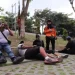Simulasi penanganan bencana di Kota Batu yang telah dinyatakan status siaga darurar bencana hidrometeorologi. Foto: Prokopim KWB