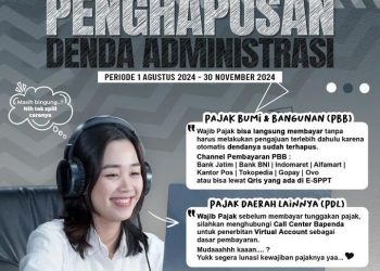 Poster program penghapusan denda administrasi pajak daerah di Kota Malang. (Foto/dok. Bapenda Kota Malang)