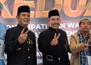 Calon Bupati dan Wakil Bupati Malang nomor urut 2, Abah Gunawan dan Dokter Umar Usman (Gus). Foto: Aisyah Nawangsari Putri
