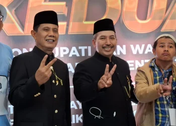 Calon Bupati dan Wakil Bupati Malang nomor urut 2, Abah Gunawan dan Dokter Umar Usman (Gus). Foto: Aisyah Nawangsari Putri