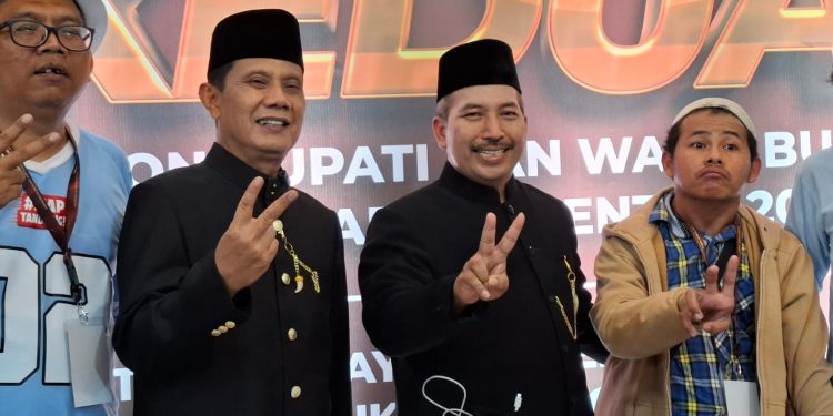 Calon Bupati dan Wakil Bupati Malang nomor urut 2, Abah Gunawan dan Dokter Umar Usman (Gus). Foto: Aisyah Nawangsari Putri