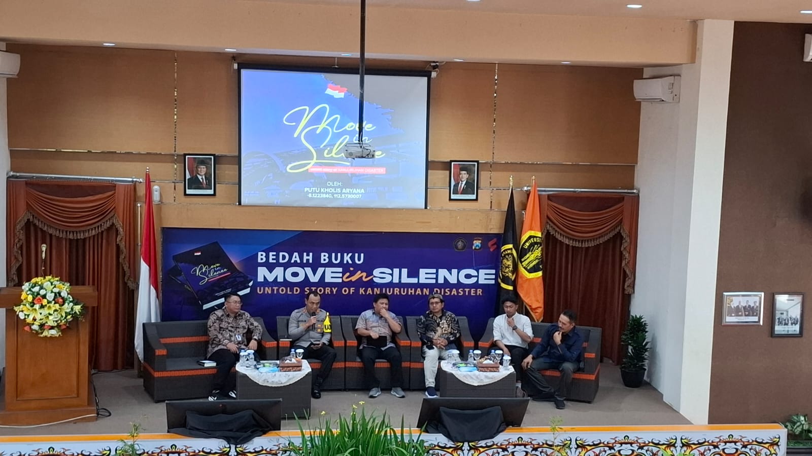 Bedah buku Move in Silence: Untold Story of Kanjuruhan Disaster. Foto: Aisyah Nawangsari Putri
