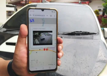 Aplikasi Batu Among Teknologi Diskominfo Kota Batu berguna memantau situasi lalin di malam pergantian tahun baru 2025 nanti. Foto: Azmy