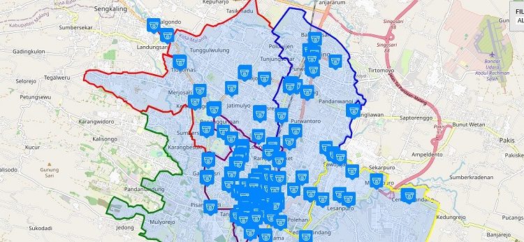 CCTV pantauan lalu lintas jalanan Kota Malang secara real time./Foto: dokumen pribadi.