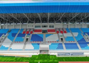 Proses renovasi Stadion Kanjuruhan, Kabupaten Malang bakal segera rampung dalam waktu dekat. /Foto: Tangkapan layar Instagram @kementerianpu.