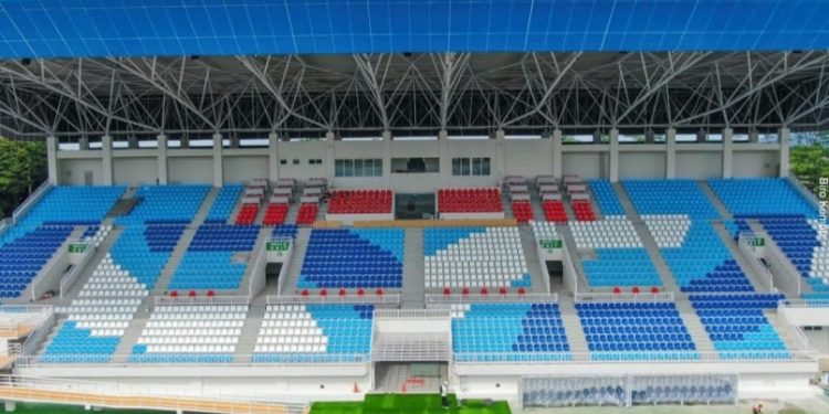 Proses renovasi Stadion Kanjuruhan, Kabupaten Malang bakal segera rampung dalam waktu dekat. /Foto: Tangkapan layar Instagram @kementerianpu.