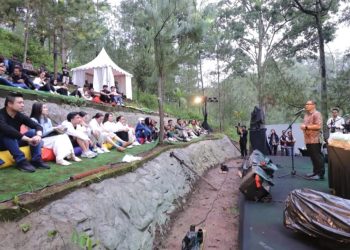 Kunjungan ke destinasi wisata baru di Desa Tlekung Kota Batu, Rindang Glamping. Foto: Prokopim KWB