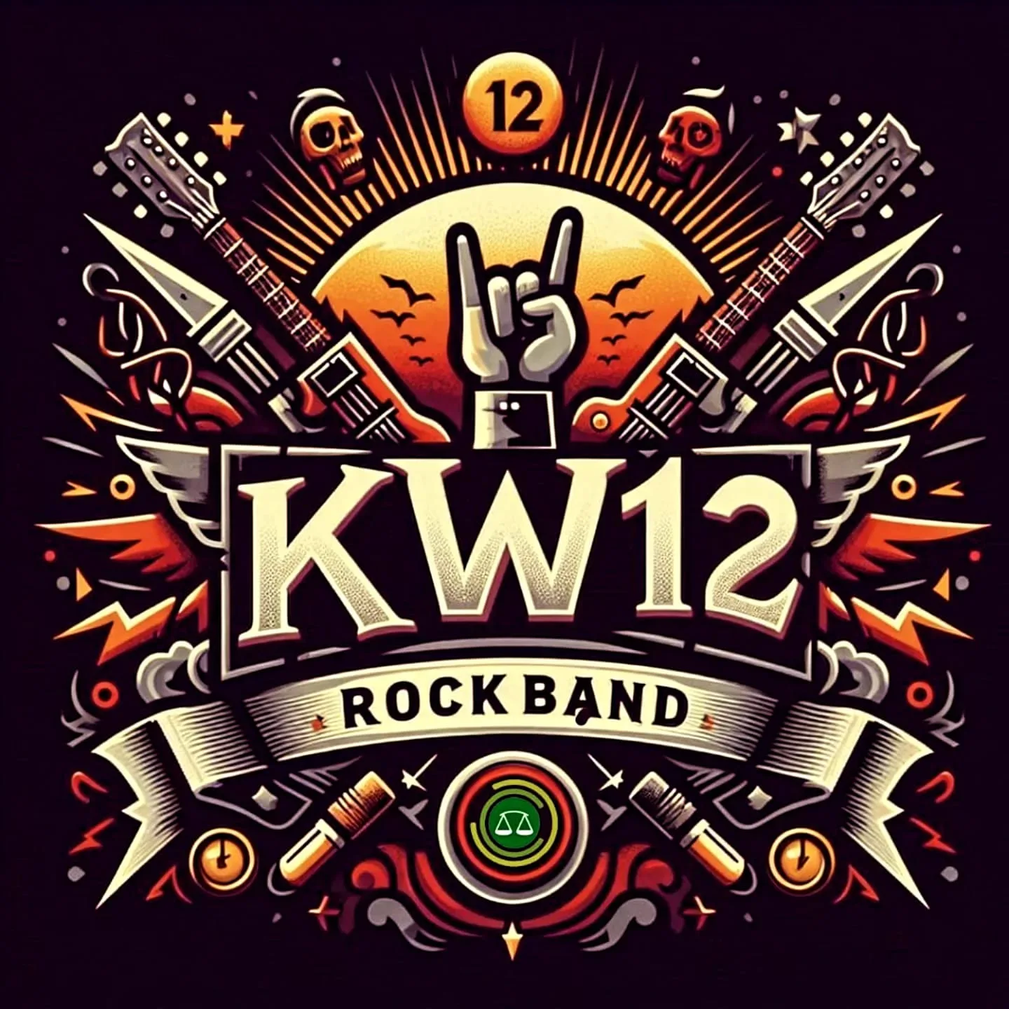 Logo KW 12 Rock Band. Foto/dok
