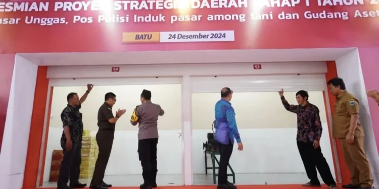 Peresmian proyek strategis daerah di Kota Batu. Foto: Prokopim KWB