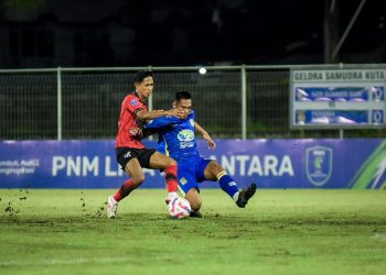 NZR Sumbersari ditahan imbang 2-2 Persiba Balikpapan dalam laga kedua Grup B PNM Liga Nusantara 2024/2025 di Stadion Gelora Samudra, Bali hari Selasa (17/12/2024) malam kemarin. /Foto: Media Officer NZR Sumbersari.