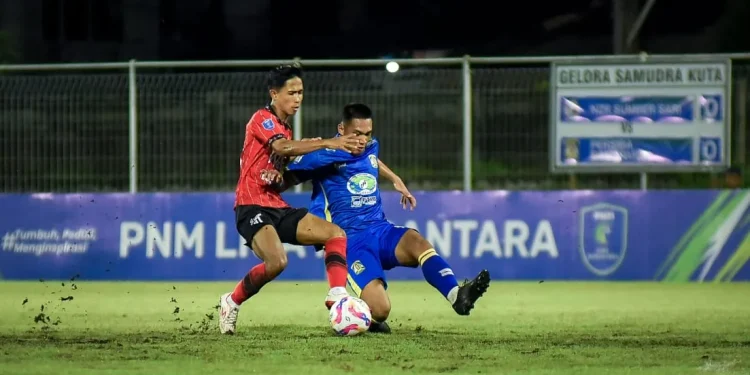 NZR Sumbersari ditahan imbang 2-2 Persiba Balikpapan dalam laga kedua Grup B PNM Liga Nusantara 2024/2025 di Stadion Gelora Samudra, Bali hari Selasa (17/12/2024) malam kemarin. /Foto: Media Officer NZR Sumbersari.