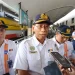 Direktur Utama PT KAI, Didiek Hartantyo saat meninjau Stasiun Kota Malang. (Foto/M Sholeh)