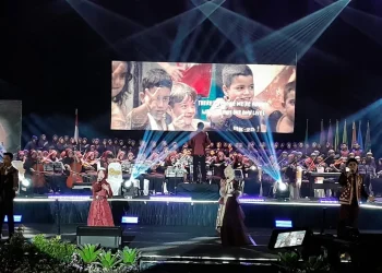 Pagelaran Orkestra SKB 2024 Sabilillah Malang berlangsung meriah dengan capaian banyak prestasi. /Foto: Tugumalang.id/Bagus Rachmad Saputra.