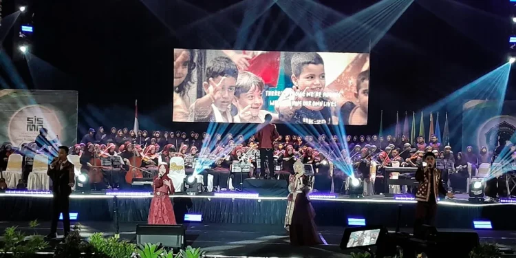 Pagelaran Orkestra SKB 2024 Sabilillah Malang berlangsung meriah dengan capaian banyak prestasi. /Foto: Tugumalang.id/Bagus Rachmad Saputra.