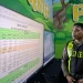 Kepala Pos Pelayanan Karanglo, Iptu Achmad Akromsyah menunjukkan data kendaraan yang masuk wilayah Kabupaten Malang. Foto: Aisyah Nawangsari Putri