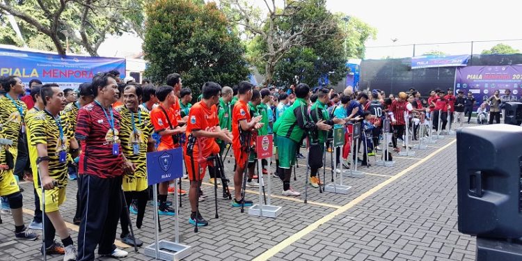 Delapan tim dari berbagai daerah di Indonesia mengikuti turnamen sepak bola amputasi Piala Menpora 2024 yang dihelat di Kota Malang pada 12-15 Desember 2024./Foto: Tugumalang.id/Bagus Rachmad Saputra.