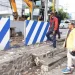 Pembongkaran pos Polisi di Kota Batu