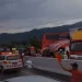 Kecelakaan bus vs truk di Tol Lawang-Malang