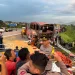 Kecelakaan bus vs truk di tol Lawang