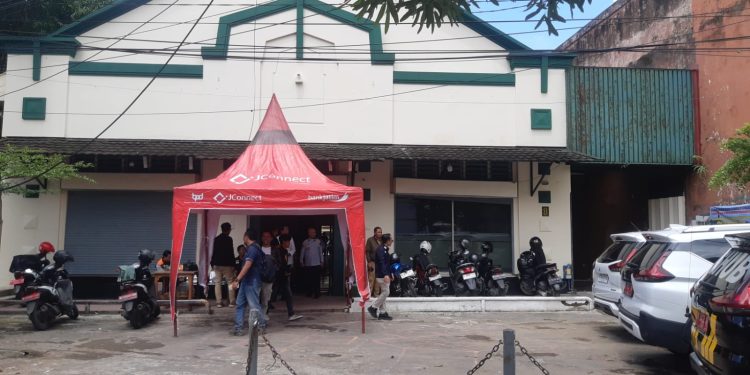 Eks Gedung Mandiri Syariah, Jalan Basuki Rachmat yang bakal menjadi sentra parkir kawasan Kayutangan (M Sholeh)
