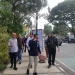 Komisi C DPRD Kota Malang bersama Dishub Kota Malang meninjau penerapan parkir satu sisi di kawasan Kayutangan. (Foto/M Sholeh)
