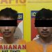 Kedua tersangka setelah diringkus polisi. Foto: Polres Malang