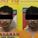 Kedua tersangka setelah diringkus polisi. Foto: Polres Malang