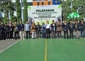 Sebanyak 2.570 mahasiswa UIN Malang dilepas pihak kampus untuk menjalani program KKM di seluruh daerah di Indonesia dan luar negeri yakni di Malaysia dan Thailand. /Foto: Dok. UIN Malang.