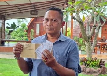 Relawan Paslon Gus, Ahmad Saikhu. Foto: Aisyah Nawangsari Putri