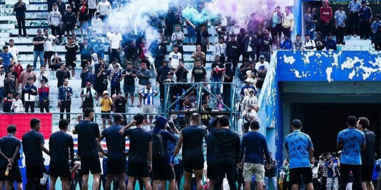 Lokasi nobar laga Derby Jawa Timur Persebaya vs Arema FC di Malang. /Foto: Instagram @aremafcofficial.