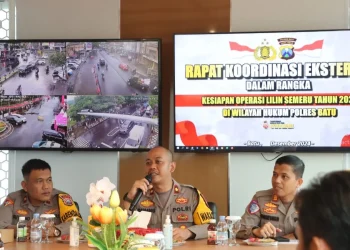 Rakor kesiapan penyambutan lonjakan wisatawan Kota Batu selama Nataru 2025. Foto: Polres Batu