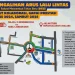 Rekayasa pengalihan arus lalu lintas di sekitar Balai Kota Malang. (Foto/Dishub Kota Malang)