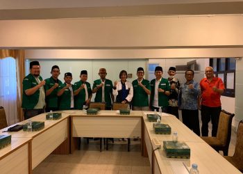 Pengurus PC GP Ansor Kota Malang saat audiensi dengan perwakilan Kota Malang bebetapa waktu lalu. Foto: dokumen.