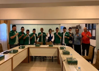 Pengurus PC GP Ansor Kota Malang saat audiensi dengan perwakilan Kota Malang bebetapa waktu lalu. Foto: dokumen.