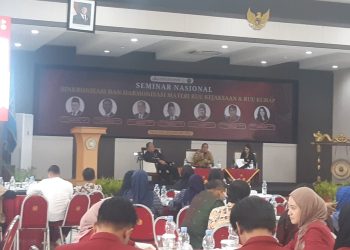 Seminar Nasional di UMM yang membahas soal Sinkronisasi dan Harmonisasi Materi RUU Kejaksaan & RUU KUHAP. (Foto/M Sholeh)