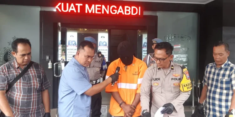 Satresktim Polresta Malang Kota ungkap kasus curanmor di Kota Malang. (Foto/M Sholeh)