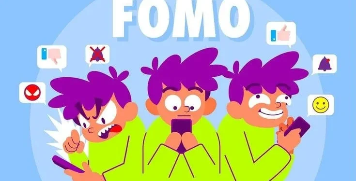 Ilustrasi perilaku FOMO. Foto/Pinterest