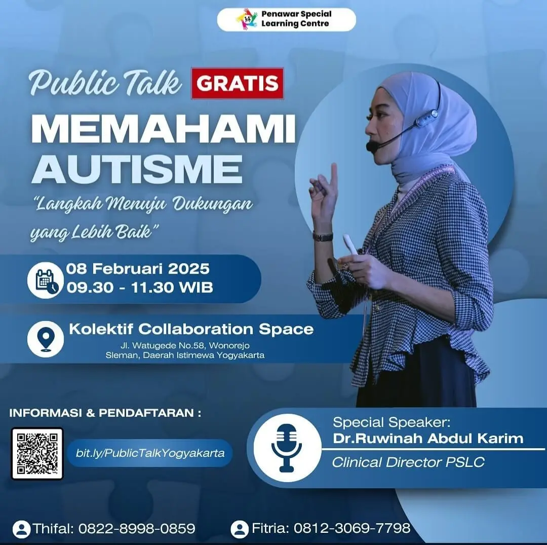 Flyer event Public Talk di Yogyakarta yang diselenggarakan PSLC Malaysia./Foto: Dok.PSLC