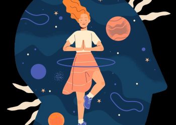Ilustrasi penerapan hukum alam semesta dan mencapai ketenangan jiwa serta pikiran. Foto/Freepik