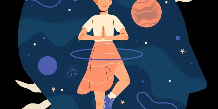 Ilustrasi penerapan hukum alam semesta dan mencapai ketenangan jiwa serta pikiran. Foto/Freepik