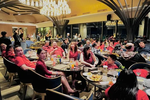 Kemeriahan malam tahun baru di Grand Mercure Malang. (Foto/Dok.)