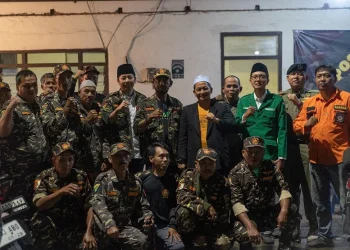  Barisan Ansor Serbaguna ataun Ansor sayang mengamanakan Natal dan Tahun Baru. Foto/dok