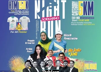 Soekarno Night Run 2025 di Kota Blitar siap digelar. Foto/dok